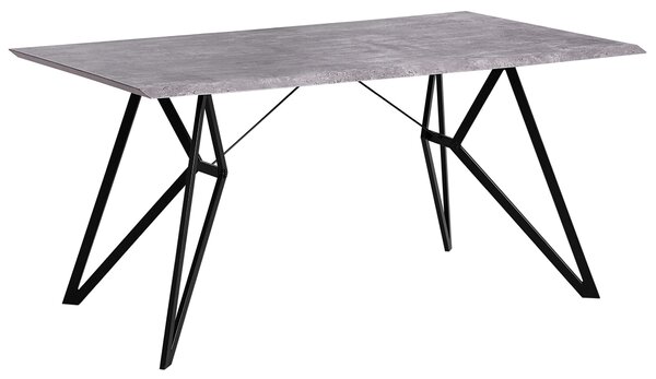 Jídelní stůl BUSCOT Šedý betonový efekt 160 cm 90 cm
