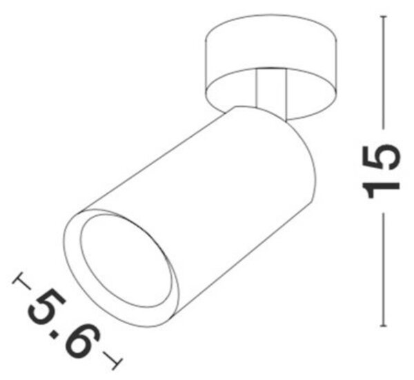 NOVA LUCE bodové svítidlo WAN bílý hliník GU10 1x10W IP20 220-240V bez žárovky 9184311