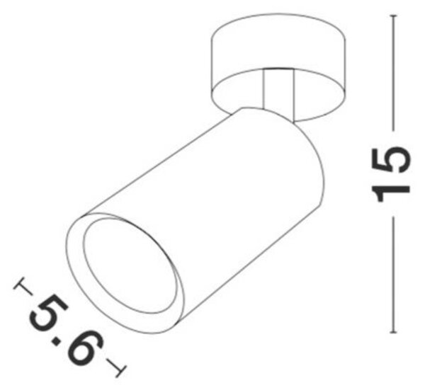 NOVA LUCE bodové svítidlo WAN černý hliník GU10 1x10W IP20 220-240V bez žárovky 9184312
