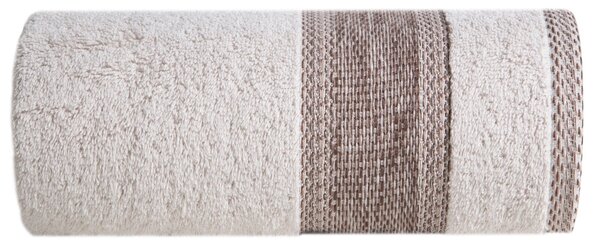BAVLNĚNÝ RUČNÍK KALI SADA 1KS 50X90 CM, 1KS 70X140 CM BÉŽOVÁ