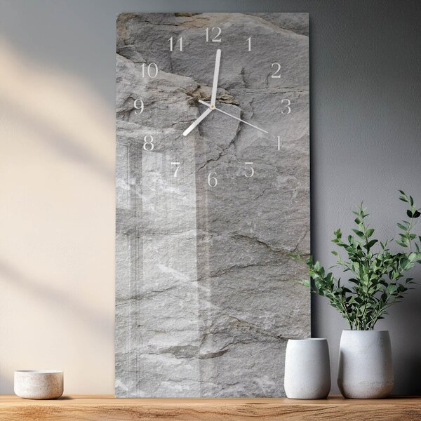 Skleněné hodiny vertikální Kámen zsppb-30x60-00079561