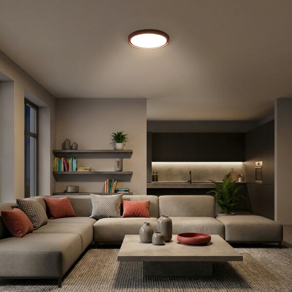 Brilagi -LED Stmív. svítidlo MATTEO LED/48W/230V 3000-6500K pr. 41 cm červená+DO