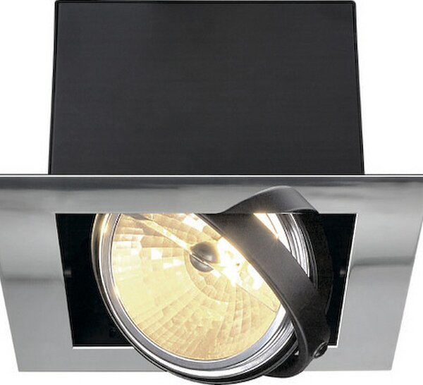 SLV 154622 Aixlight Mod flat I QRB111, zápustná bodovka max. 1x50W, 12V, chrom, 20x20cm