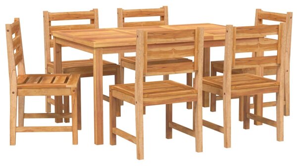 7dílný zahradní jídelní set masivní teakové dřevo