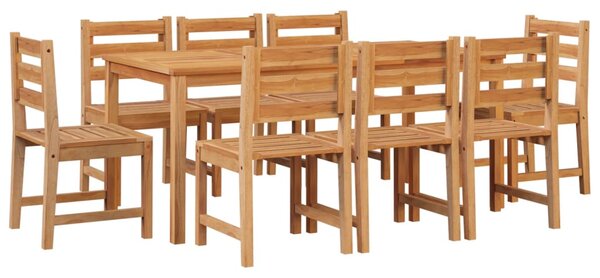 9dílný zahradní jídelní set masivní teakové dřevo