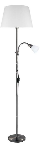 Eglo 31178 - Stojací lampa ALMACEN 1xE27/60W/230V + 1xE14/25W černá/bílá