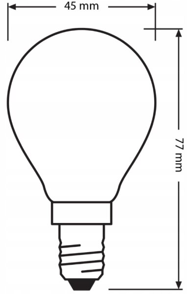 SADA 3x LED Žárovka BASE CLASSIC FILAMENT E14/5,9W/230V 4000K - Osram