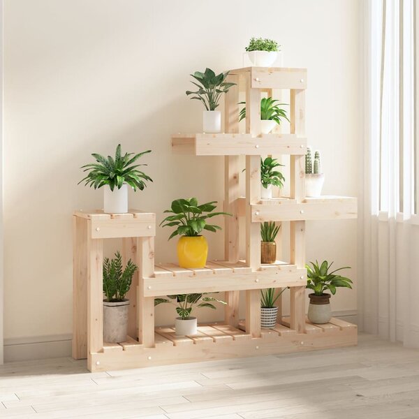 Stojan na rostliny 92 x 25 x 97 cm masivní borové dřevo