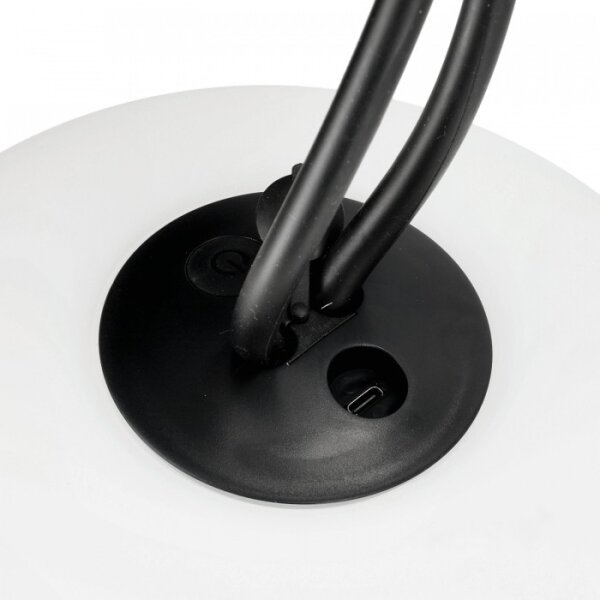 LED Stm. nabíjecí venkovní svítidlo VENEZIA LED/1,5W/5V 2500K IP54 2600mAh černá