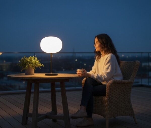 LED Stm. nab. venkovní stolní lampa VENEZIA LED/2W/5V 2700K IP54 4000 mAh černá