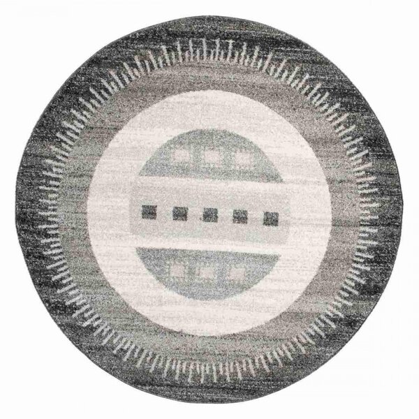 Kusový koberec Mel šedý kruh 150x150cm