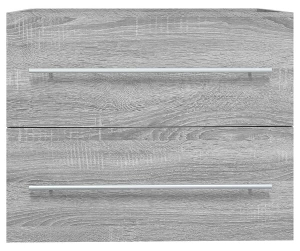 Skříňka pod umyvadlo šedá sonoma 60x38,5x48 cm kompozitní dřevo