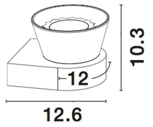NOVA LUCE nástěnné svítidlo BOCCALE chromovaný hliník čiré sklo G9 1x5W IP20 vč. žárovky 1300301302