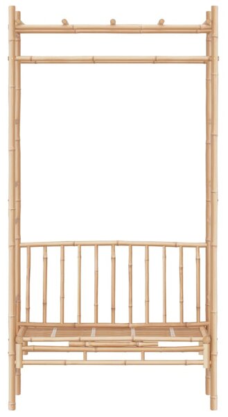 Zahradní lavice s pergolou 116 cm bambus