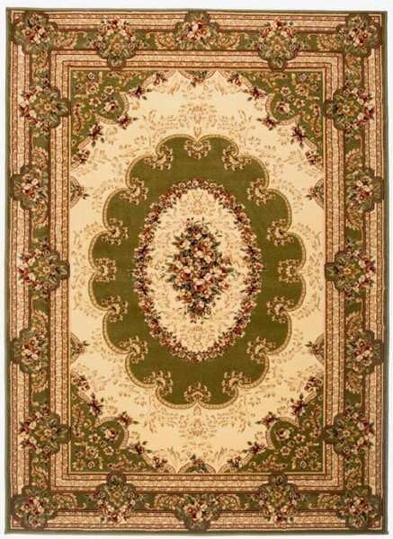 Kusový koberec klasický vzor zelený 250x350cm