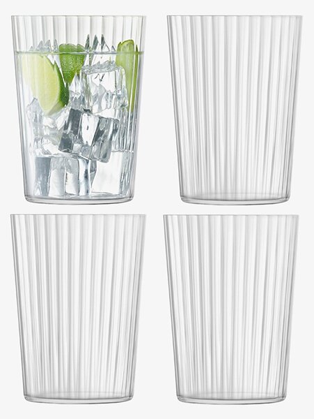 Sklenice Gio Line, 560 ml, čirá, set 4 ks - LSA International
