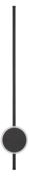 NOVA LUCE nástěnné svítidlo CLOCK LED černý hliník 3000K 16+6W 9061428