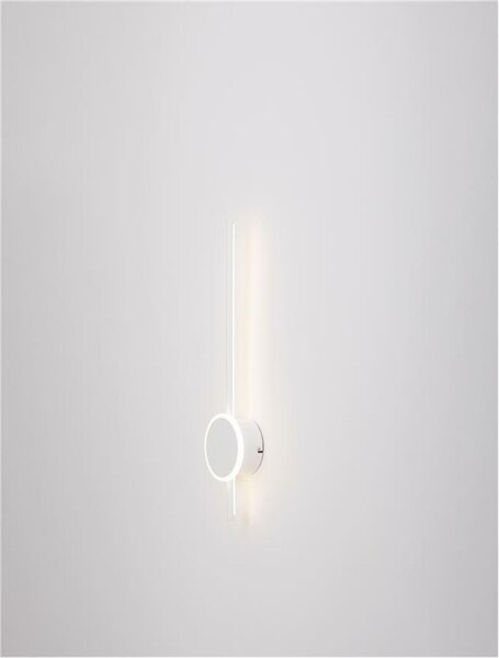 NOVA LUCE nástěnné svítidlo CLOCK LED bílý hliník 3000K 12+6W 9061426