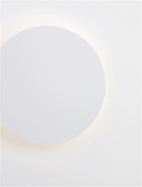 NOVA LUCE nástěnné svítidlo CYRCLE bílý hliník a akryl LED 12W 230V 3000K IP20 9248155