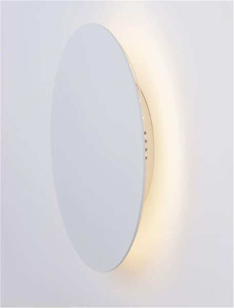 NOVA LUCE nástěnné svítidlo CYRCLE bílý hliník a akryl LED 12W 230V 3000K IP20 9248155