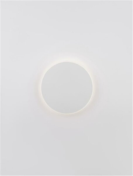 NOVA LUCE nástěnné svítidlo CYRCLE bílý hliník a akryl LED 20.5W 230V 3000K IP20 9248160