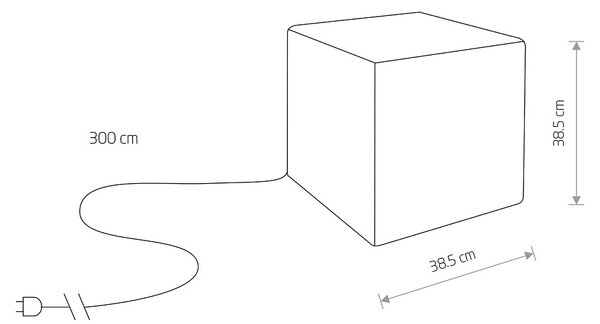 Venkovní svítidlo Nowodvorski 8966 CUMULUS CUBE M