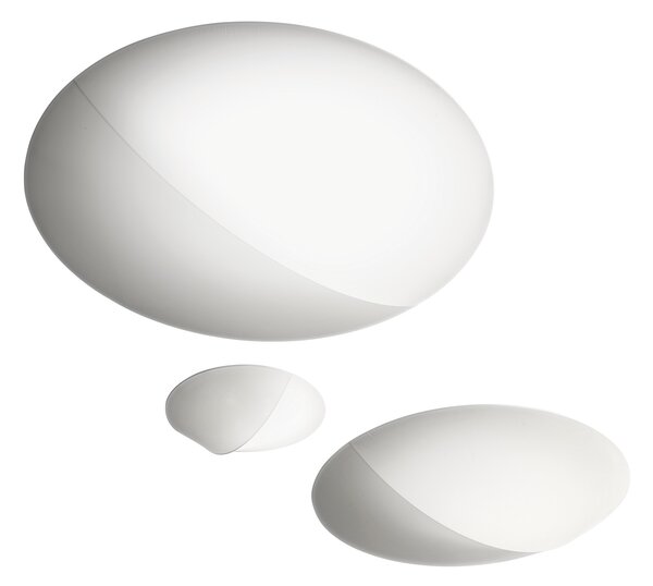 Axolight Nelly, designové svítidlo z bílého textilu, 3x70W, průměr 100cm