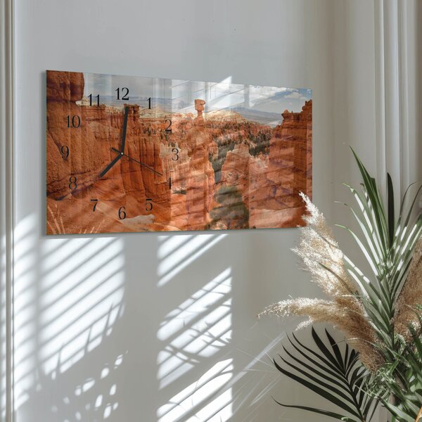 Skleněné hodiny horizontální Bryce Canyon zsppc-60x30-00295328