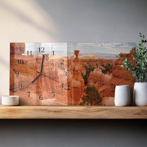 Skleněné hodiny horizontální Bryce Canyon zsppc-60x30-00295328