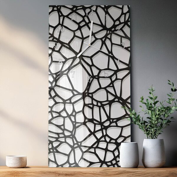Skleněné hodiny vertikální Vzor zsppb-30x60-00080924
