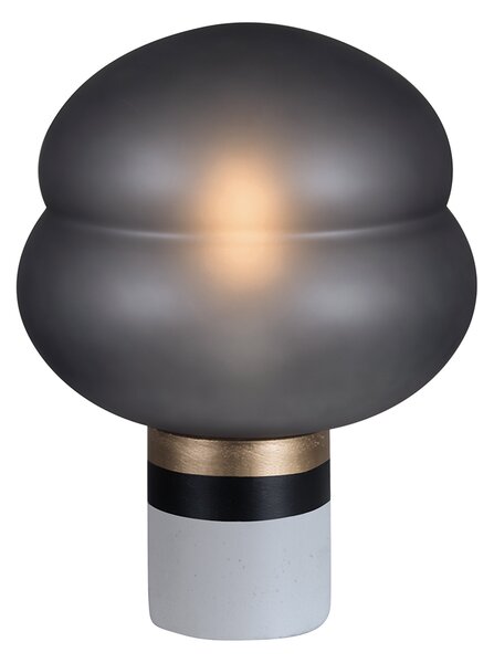 Zambelis 20270 stolní lampa z betonu, černá, 1xE27, 36cm