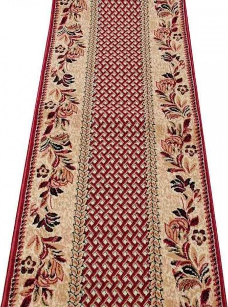 Běhoun PP Květiny červený 60 cm