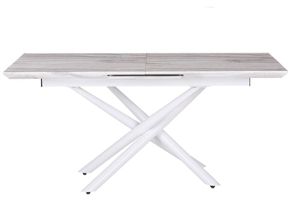 Rozkládací jídelní stůl MOIRA Bílá 160/200 cm 90 cm