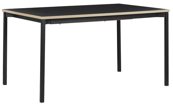 Rozkládací jídelní stůl AVIS Černá 140/190 cm 90 cm