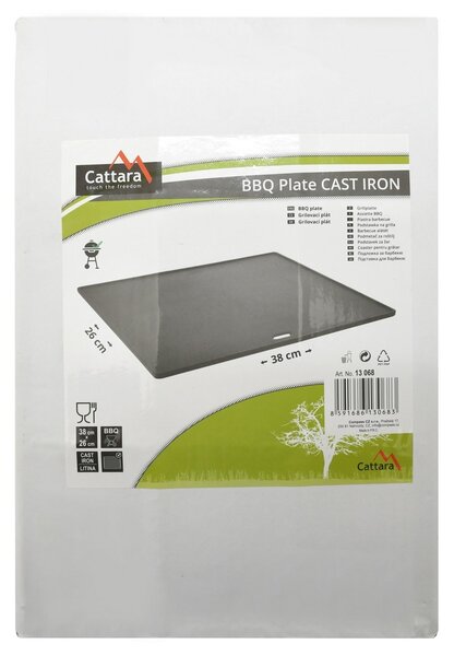 Cattara Grilovací plát Litina, 26 x 38 cm