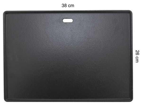 Cattara Grilovací plát Litina, 26 x 38 cm