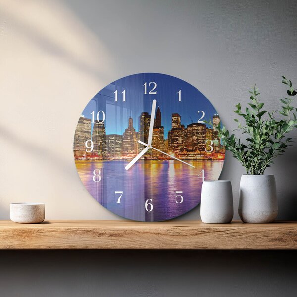 Skleněné hodiny na stěnu Horizont zsob-fi30-00083899