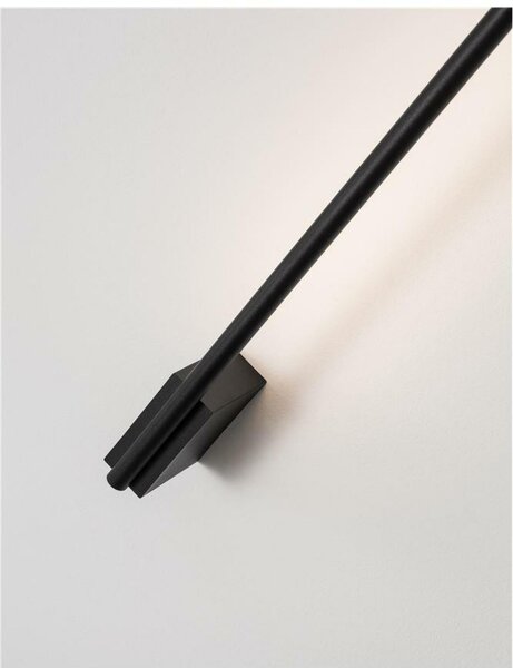NOVA LUCE nástěnné svítidlo GROPIUS černý hliník LED 10W 230V 3000K IP20 9081130