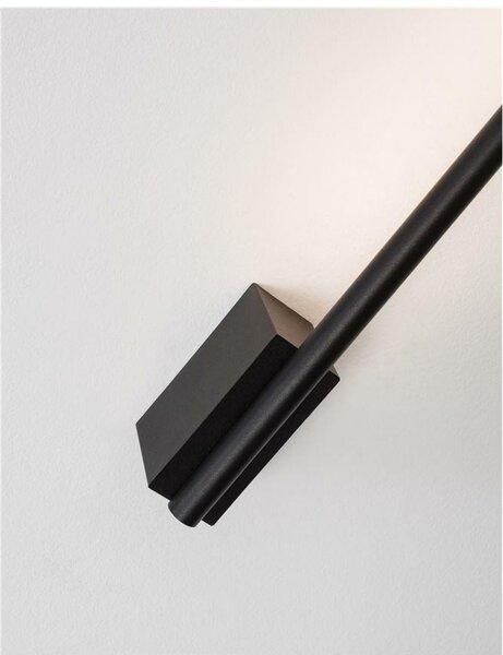 NOVA LUCE nástěnné svítidlo GROPIUS černý hliník LED 10W 230V 3000K IP20 9081600