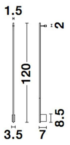 NOVA LUCE nástěnné svítidlo GROPIUS černý hliník LED 20W 230V 3000K IP20 9081120