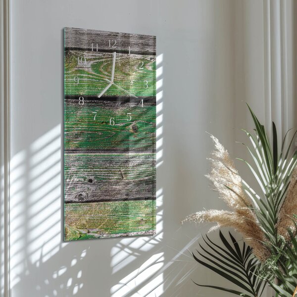Skleněné hodiny vertikální Dřevěné desky zsppb-30x60-00080590