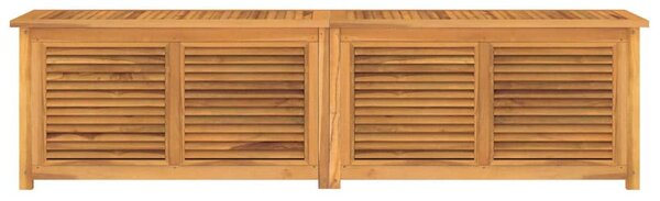 Zahradní úložný box s vložkou 200 x 50 x 55 cm masivní teak