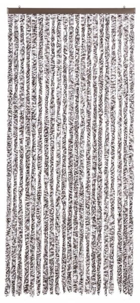 Závěs proti hmyzu hnědý a béžový 90 x 220 cm Chenille