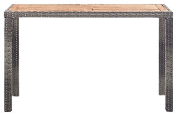 Zahradní stůl antracitovo-hnědý 123 x 60 x 74 cm masivní akácie