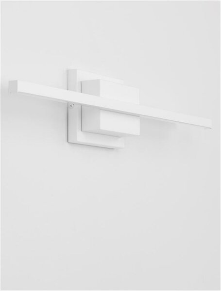 NOVA LUCE nástěnné svítidlo nad obrazy AZURE bílý hliník a akryl LED 12.5W 230V 3000K IP20 9267021