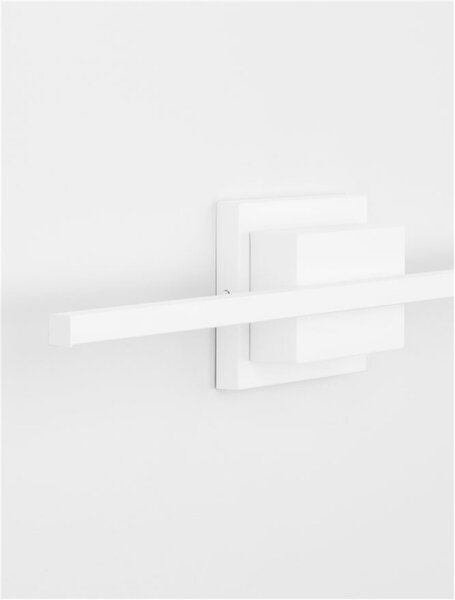 NOVA LUCE nástěnné svítidlo nad obrazy AZURE bílý hliník a akryl LED 12.5W 230V 3000K IP20 9267021