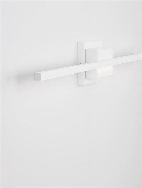 NOVA LUCE nástěnné svítidlo nad obrazy AZURE bílý hliník a akryl LED 21W 230V 3000K IP20 9267022