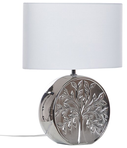 Stolní lampa KHERLEN Keramika Stříbrná