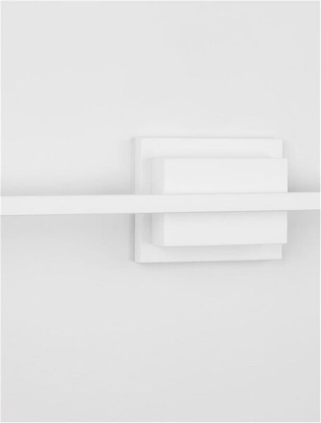 NOVA LUCE nástěnné svítidlo nad obrazy AZURE bílý hliník a akryl LED 12.5W 230V 3000K IP20 9267021