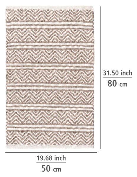 Béžová textilní koupelnová předložka 50x80 cm Shaki – Wenko